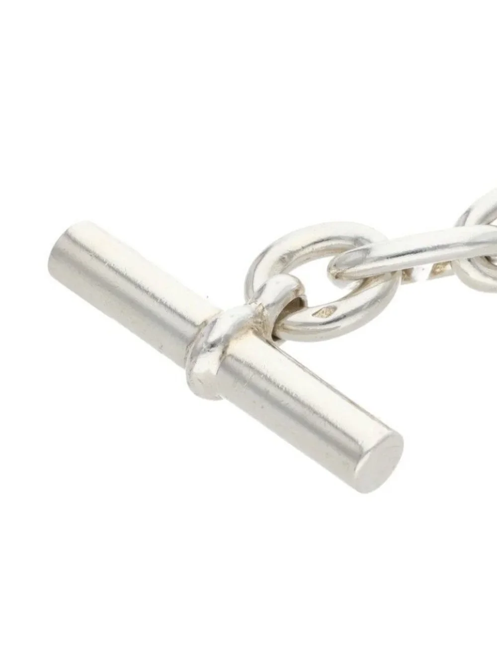 Hermes Chaine D'ancre MM Cursive Silver Bracelet